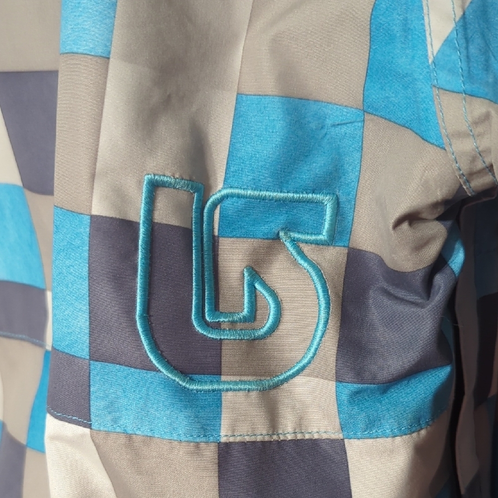 Burton Blue And Gray Patterned Jacket - image 5